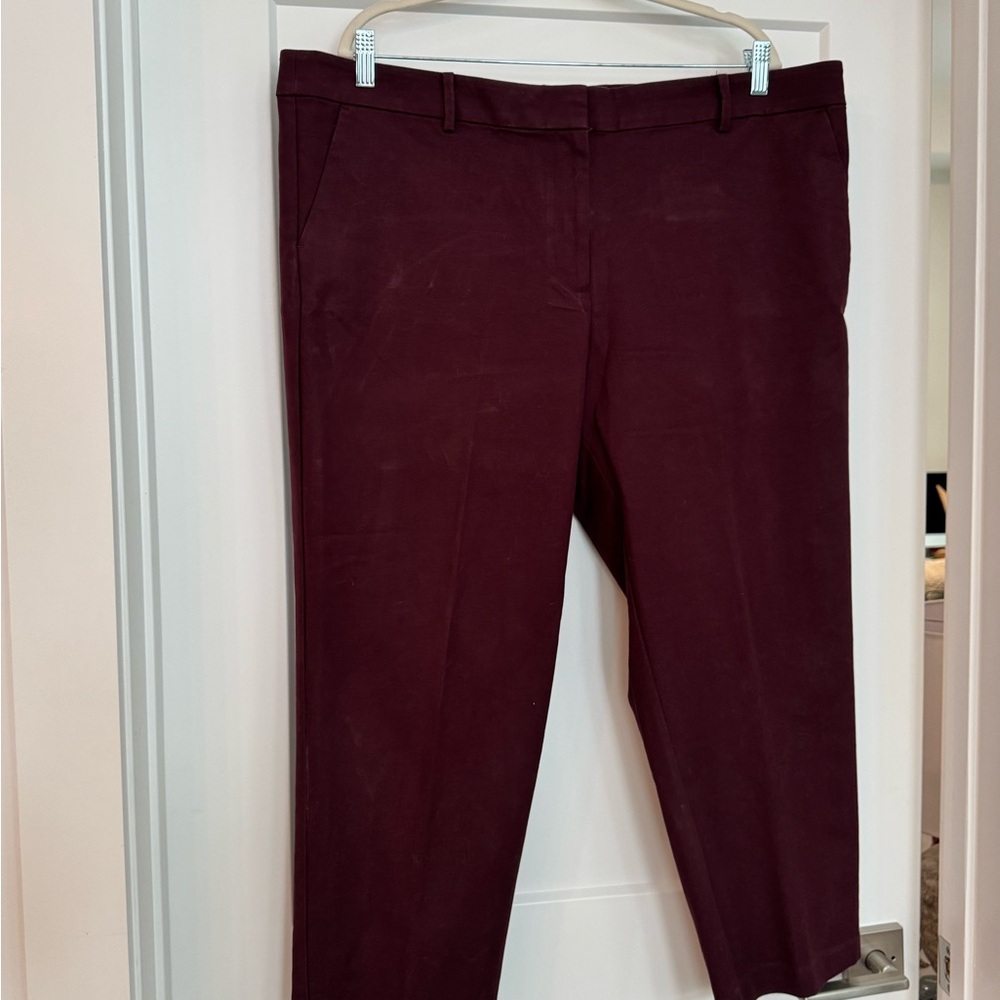 LOFT Women’s Deep Burgundy Casual dress slacks